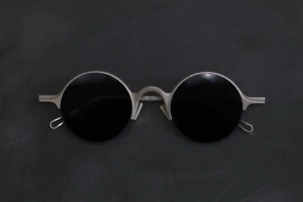 Rigards RG0091AG Sterling Silver Collection Highly Hand-hammered Glasses RG-RG0091AG-CYSH-925 Sterling Silver Frame Dark Gray